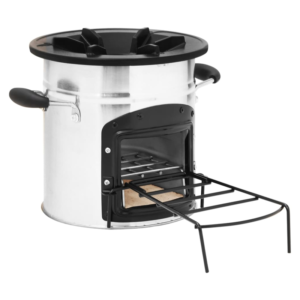 vidaXL Camping Wood Stove 45.5x33x25.5cm