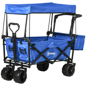 Outsunny Trolley Cart Storage Wagon