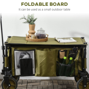 Outsunny Folding Garden Trolley