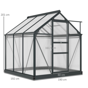 Outsunny Walk-In Greenhouse 6x6ft