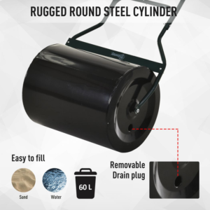 Outsunny 60L Steel Garden Roller