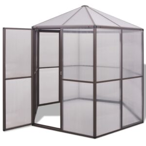 vidaXL Greenhouse Aluminium 240x211x232cm