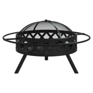 vidaXL 70cm Fire Pit w/ Poker