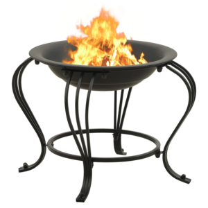 vidaXL Fire Pit w/ Poker 49cm Steel