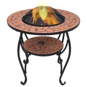 vidaXL Mosaic Fire Pit Table 68cm