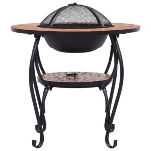 vidaXL Mosaic Fire Pit Table 68cm