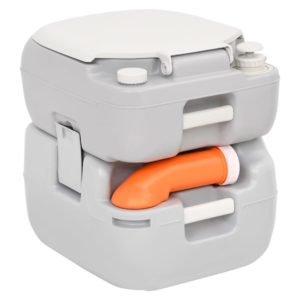 vidaXL Portable Camping Toilet & Handwash Stand