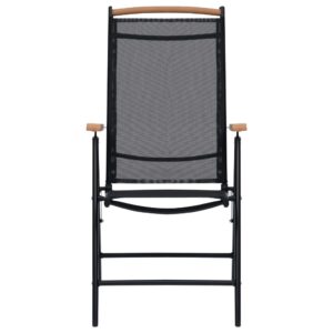 vidaXL Folding Garden Chairs Aluminium