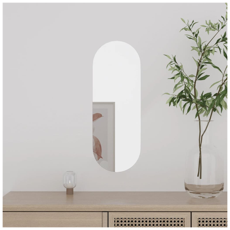 vidaXL Wall Mirror Glass Oval vidaXL Wall Mirror Glass Oval