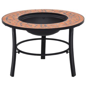 vidaXl Mosaic Fire Pit 68cm Ceramic