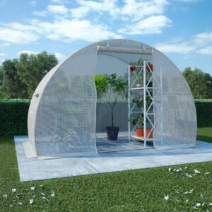vidaXL Greenhouse Polyethylene White