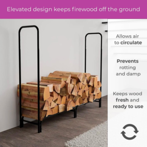 Neo 240cm Metal Log Storage Rack