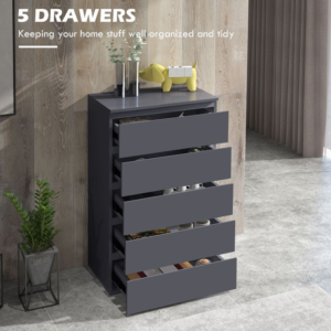 Homcom Chest of Drawers High Gloss