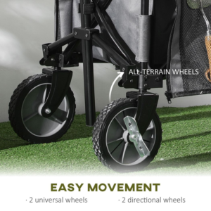 Outsunny Folding Garden Trolley