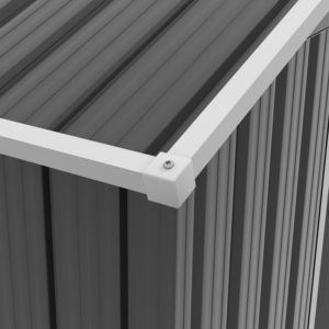 Outsunny 6.5x3.5ft Metal Shed Dark Grey