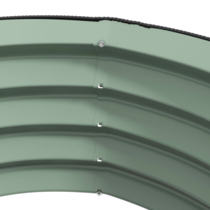 Outsunny 2 Metal Planter Boxes Green