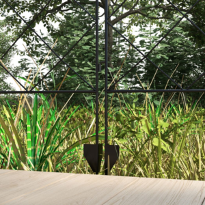 Outsunny 4pc Decorative Fencing 43in x 11.4ft