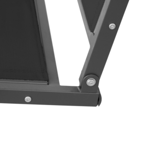 Outsunny 3 Seater Garden Swing Black