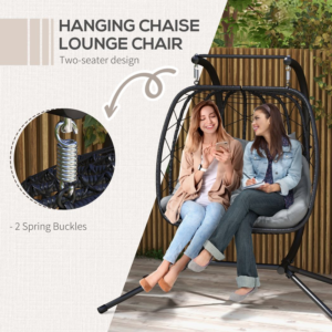Outsunny PE Hanging Swing Chair