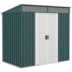 Outsunny 6.5x4ft Garden Shed Green