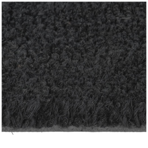 vidaXL Door Mat Tufted Coir Black
