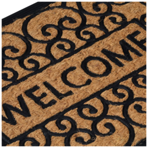 vidaXL Door Mat Half Round 45x75cm