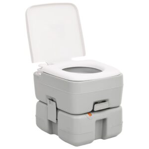 vidaXL Portable Camping Toilet 15+10 L HDPE