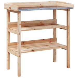 vidaXL Plant Table w/ Shelves