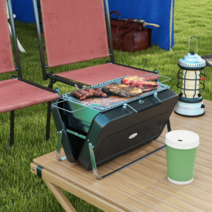 Outsunny Portable BBQ Grill Black