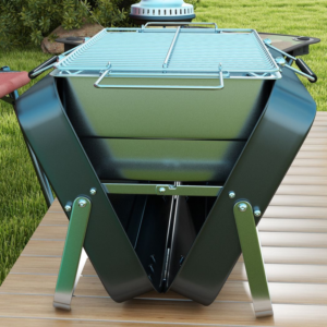 Outsunny Portable BBQ Grill Black Outsunny Portable BBQ Grill Black