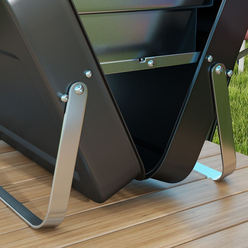 Outsunny Portable BBQ Grill Black Outsunny Portable BBQ Grill Black