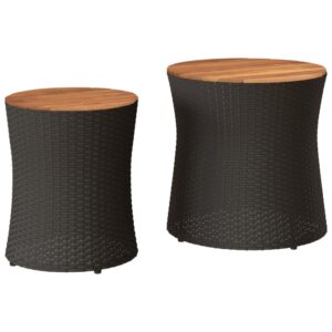 vidaXL 2pc Garden Side Tables