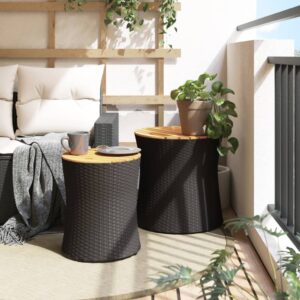 vidaXL 2pc Garden Side Tables