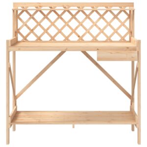 vidaXL Potting Bench w/ Trellis