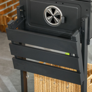 Outsunny Charcoal BBQ Grill w/ Shelves
