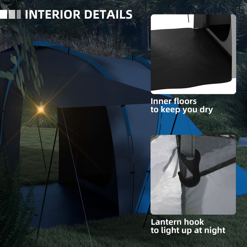 Outsunny 4-6 Man Camping Tent Outsunny 4-6 Man Camping Tent