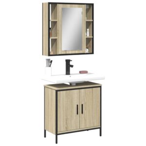 vidaXL 2pc Bathroom Furniture Set