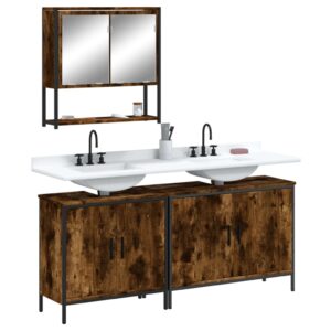 vidaXL 3pc Bathroom Furniture Set