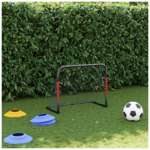vidaXL Football Goal w/ Net Steel