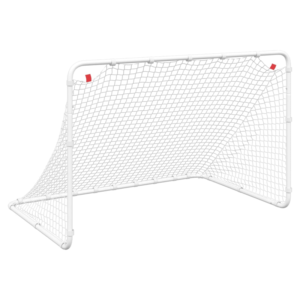vidaXL Football Goal White Steel