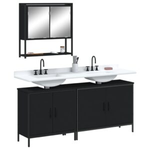 vidaXL 3pc Bathroom Furniture Set