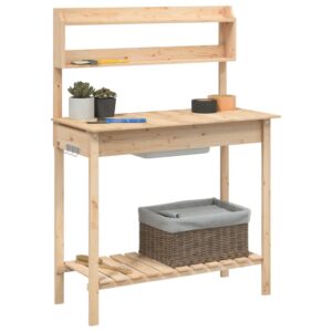 vidaXL Potting Table with Sink