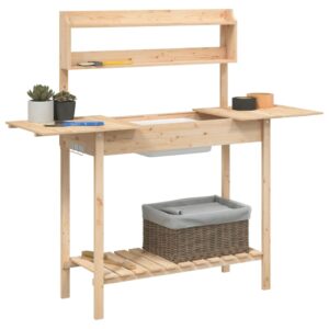 vidaXL Potting Table with Sink