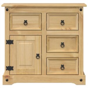 vidaXL Sideboard Solid Pine Wood