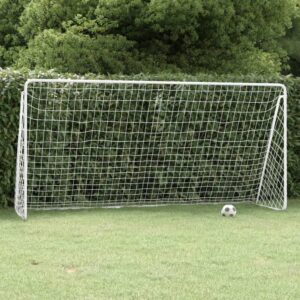 vidaXL Football Goal w/ Net White