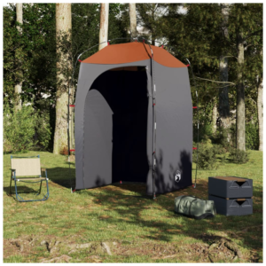 vidaXL Shower Tent Grey Waterproof