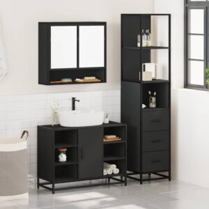 vidaXL 3pc Bathroom Furniture Set
