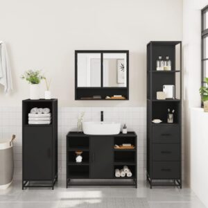 vidaXL 3pc Bathroom Furniture Set