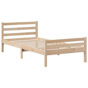 vidaXL Bed Frame w/ Headboard Single