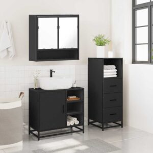 vidaXL 3pc Bathroom Furniture Set